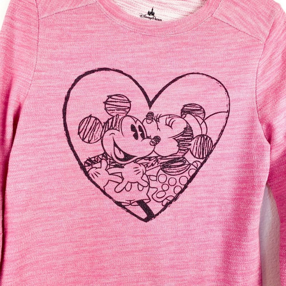 Disney Park Pink Heathered Minnie Mickey Shirt Med - Picture 3 of 6
